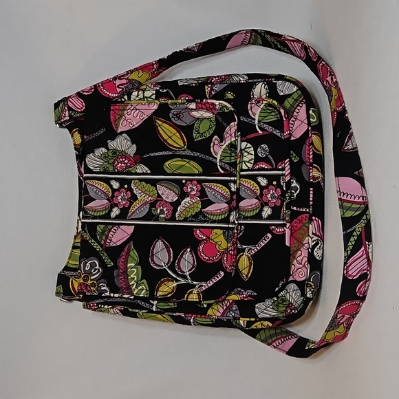 Vera Bradley Handbags - Vera Bradley Moon Blooms Crossbody Mailbag Hipster Purse Handbag Quilted